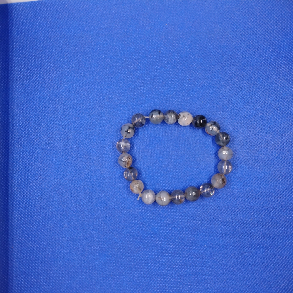 Gray Beaded Bracelet